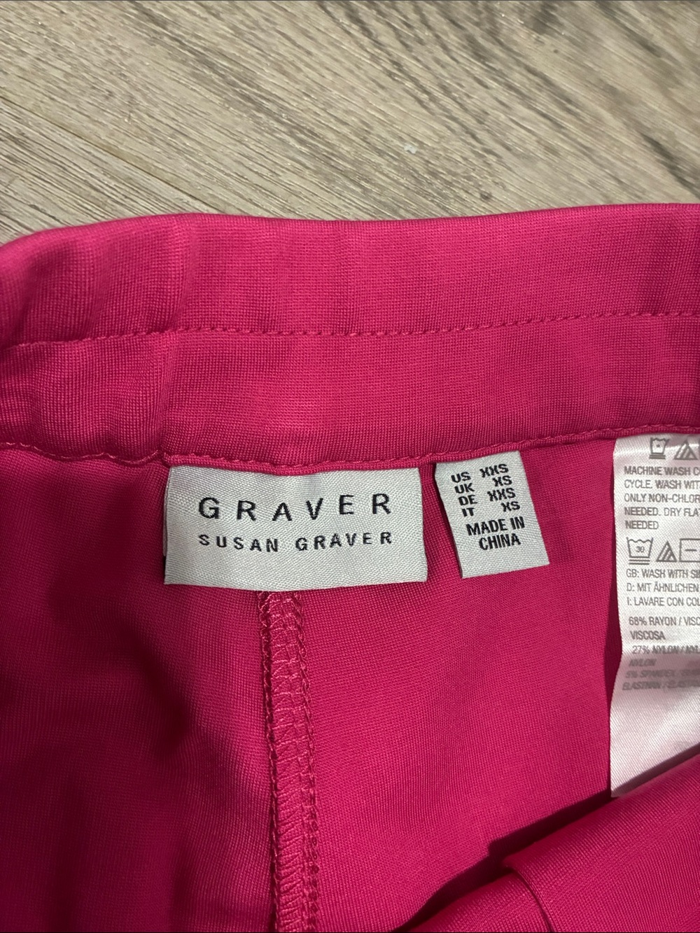 Susan Graver Vibrant Fuchsia Straight Leg Pants - Picture 3 of 6